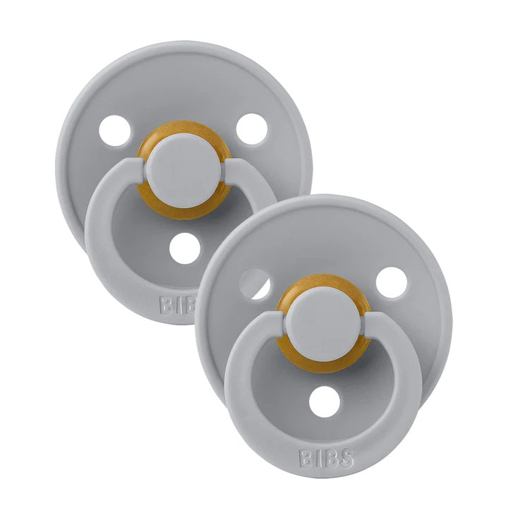 Bibs Colour Dummies Twin Pack Size 1 - Cloud
