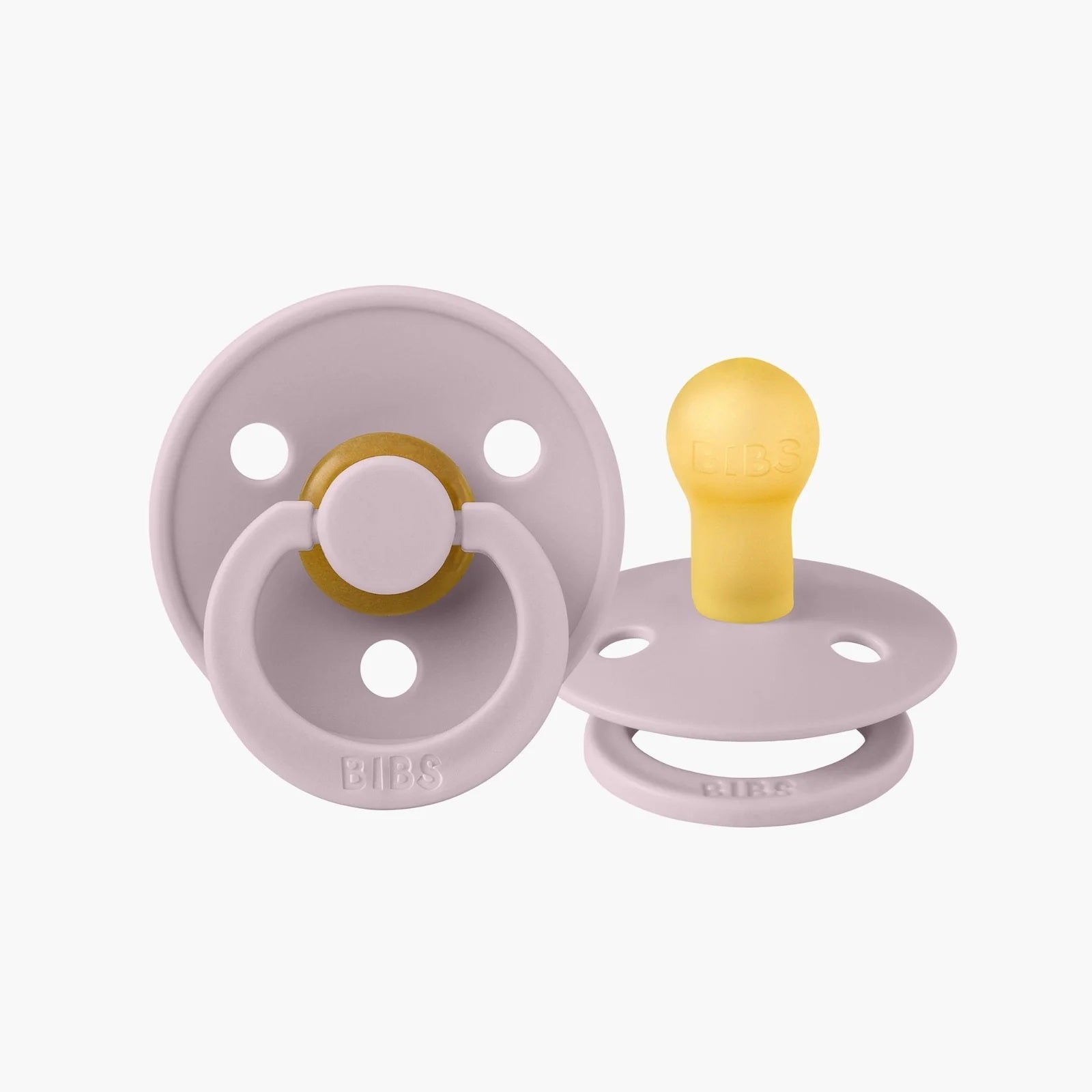 Bibs Colour Dummies Twin Pack Size 2 - Dusky Lilac