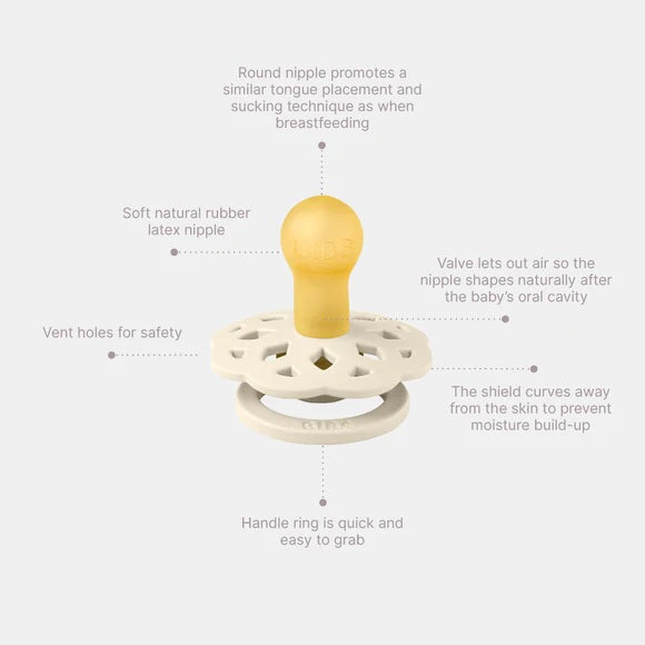 Bibs Boheme Fossil Grey/mauve Sz 2