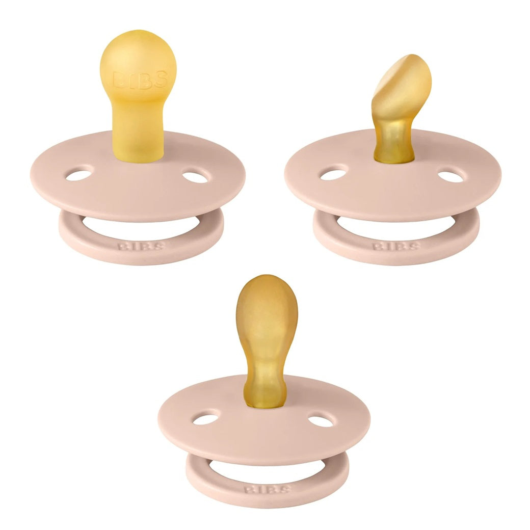 Bibs Try-it Colour Dummies 3pk Size 1 - Blush