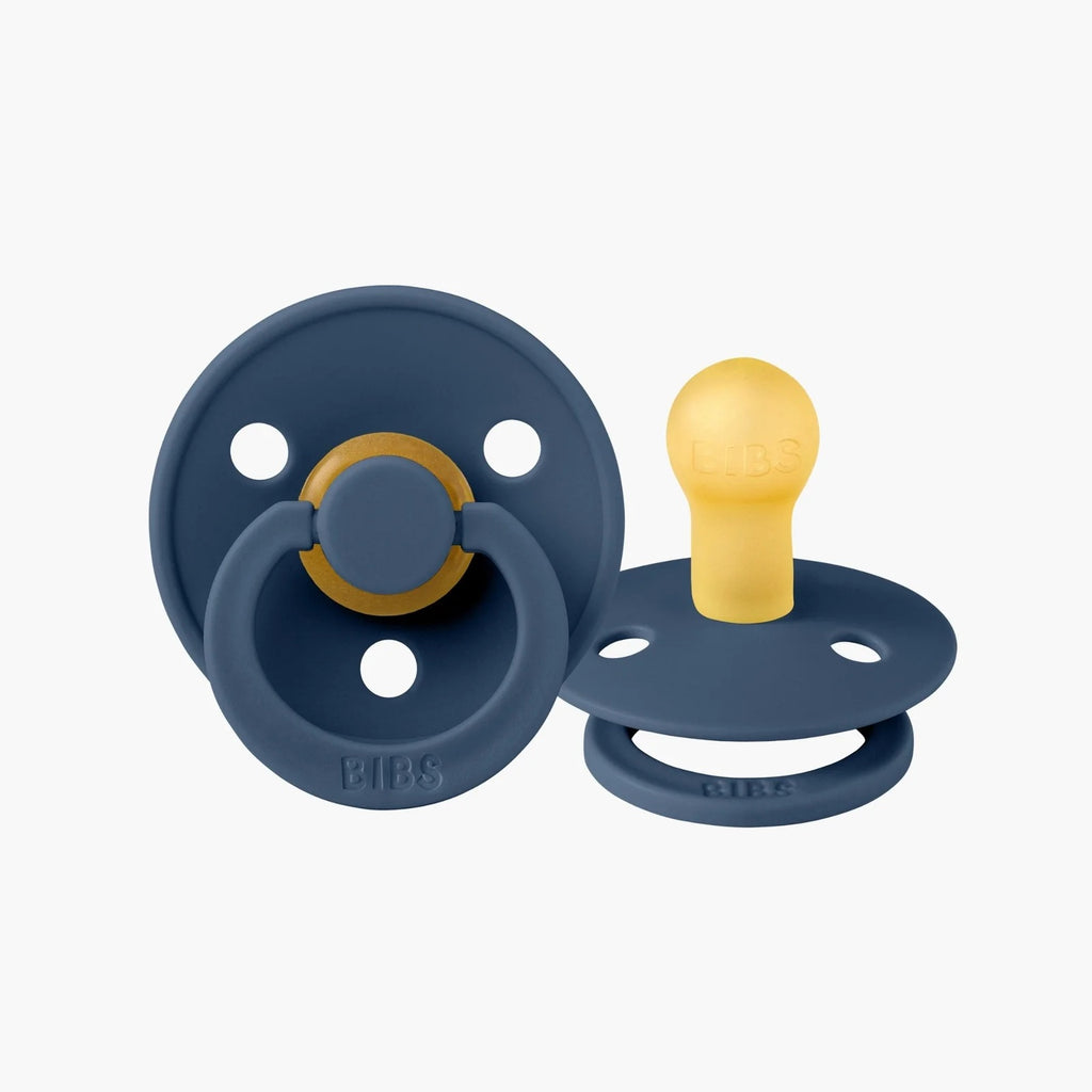 Bibs Colour Dummies Twin Pack Size 2 - Steel