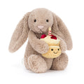 Jellycat Bashful Beige Bunny 'birthday'