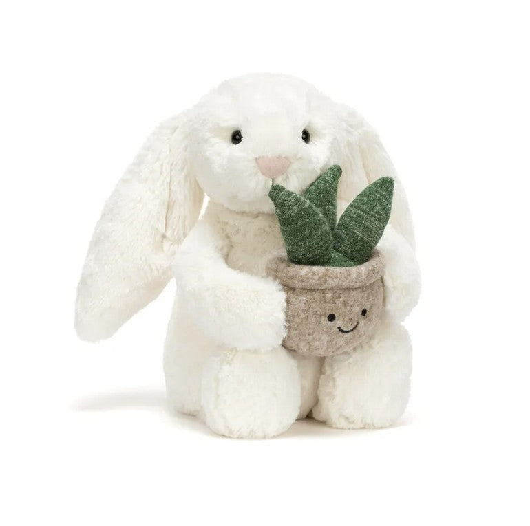 Jellycat Cream Bunny With Plant