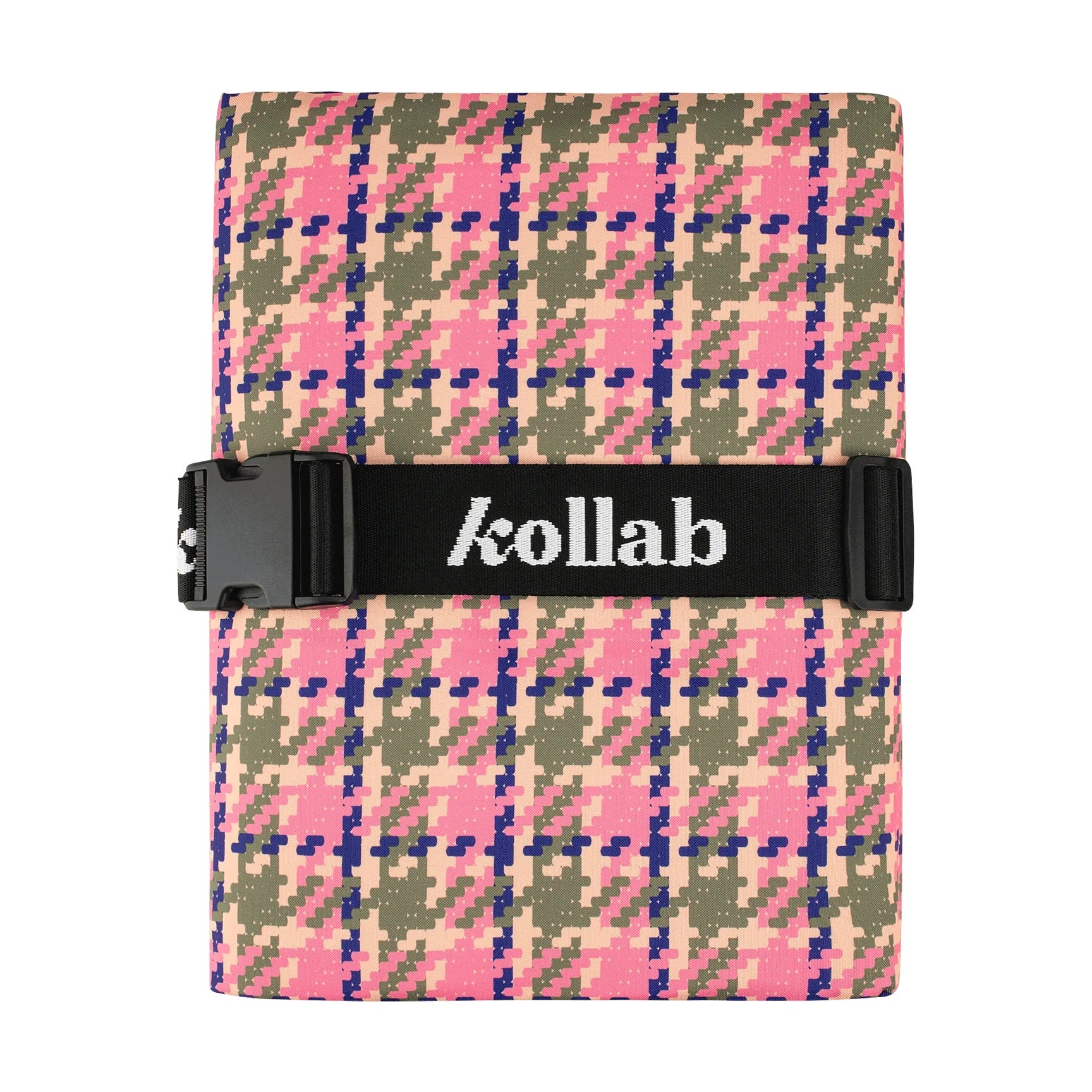 Kollab Picnic Mat Pink Houndstooth