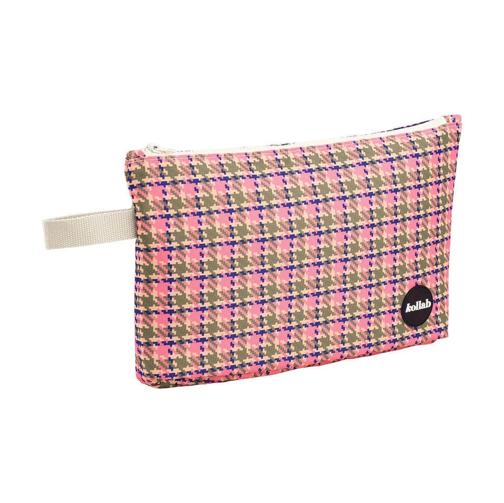 Kollab Wet Bag Pink Houndstooth