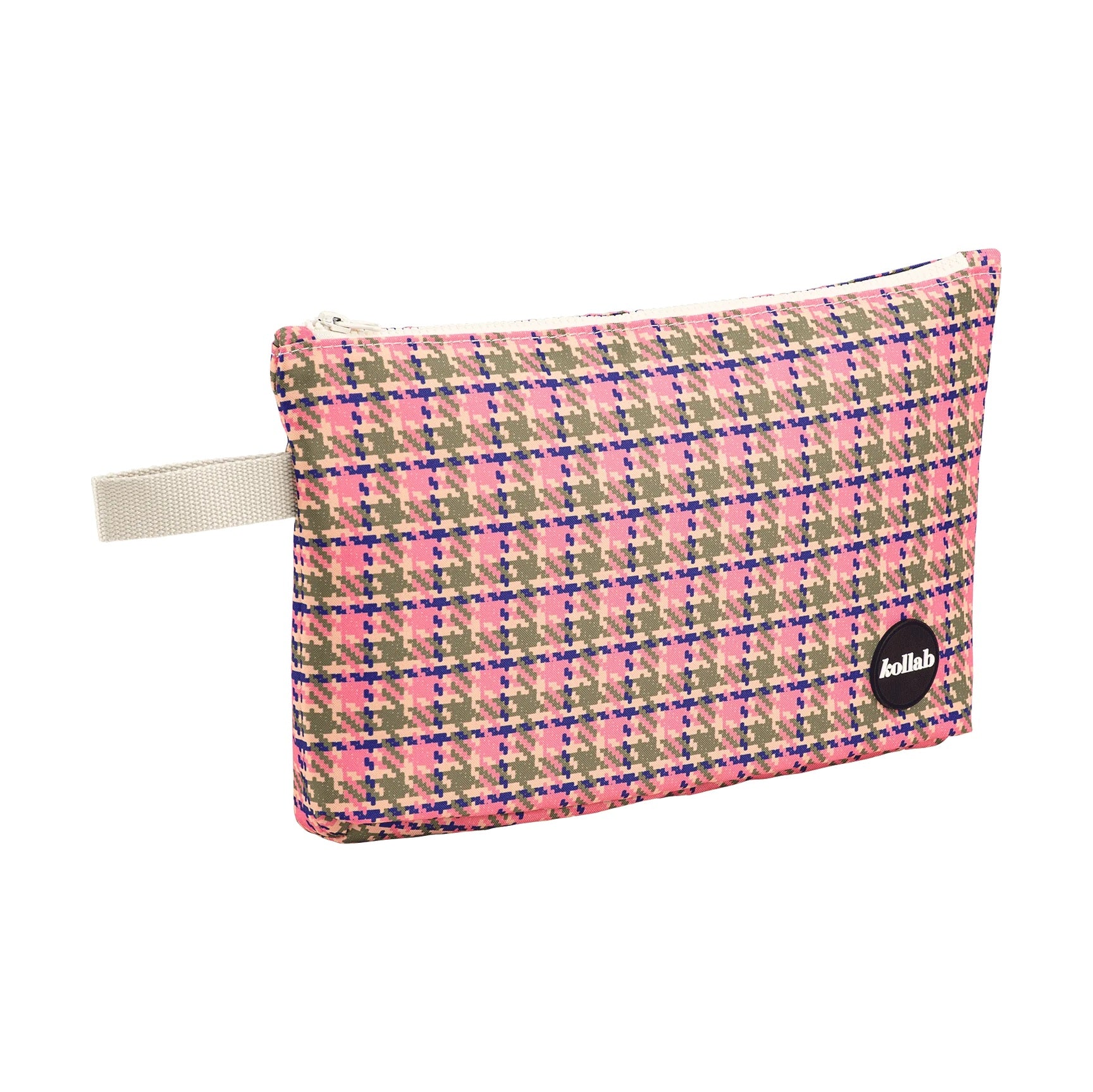 Kollab Wet Bag Pink Houndstooth
