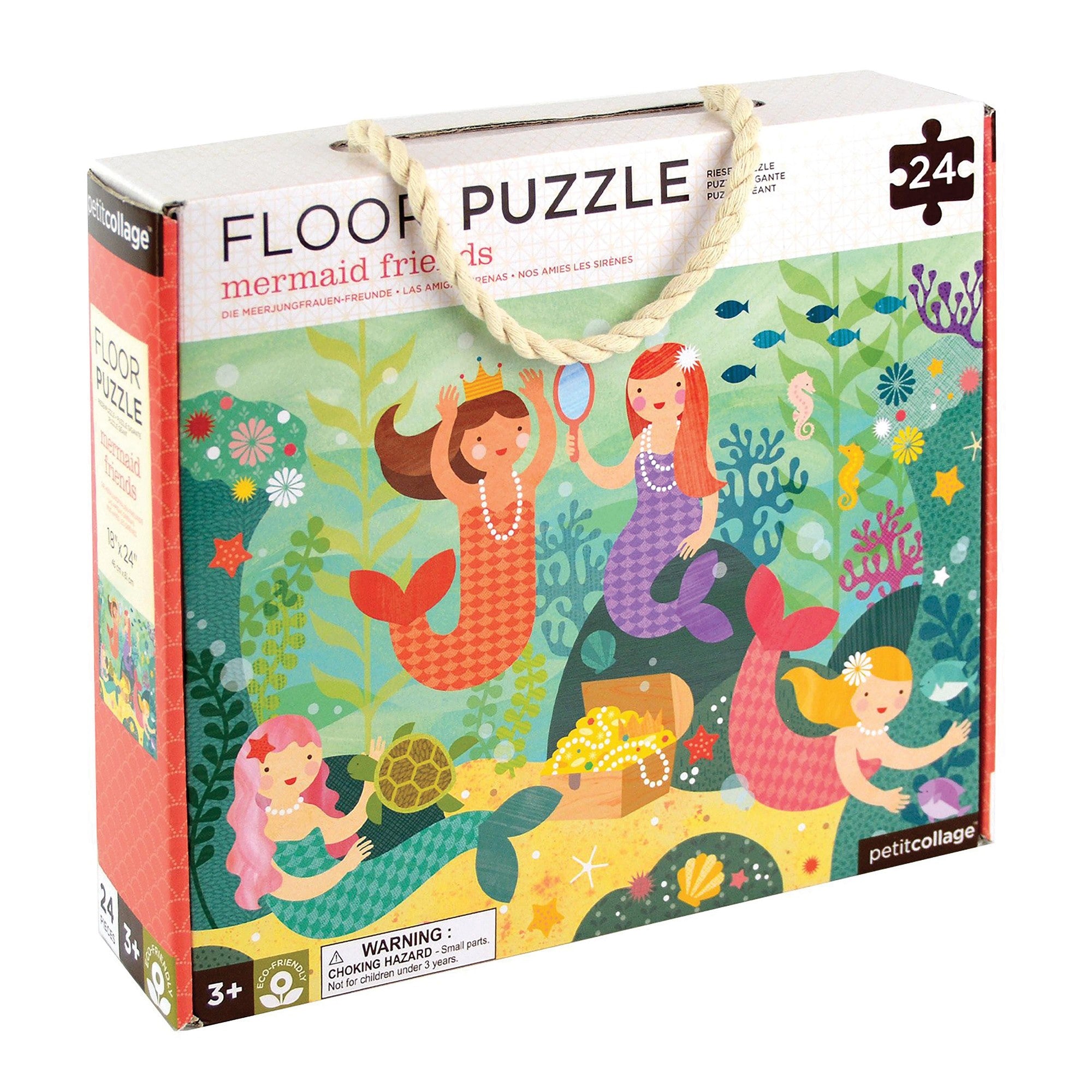 Petit Collage Floor Puzzle - Mermaid Friends