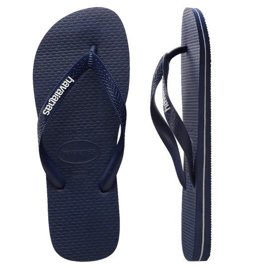 Havaianas Rubber Logo Navy Blue/navy Blue/white Thongs