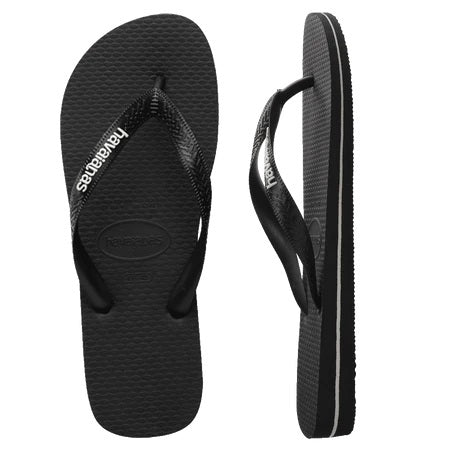 Havaianas Rubber Logo Black/glacial White [sz:39-40]