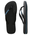 Havaianas Rubber Logo Black/blue Thongs