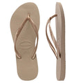 Havaianas Slim Metallic Rose Gold Thongs