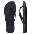 Havaianas Slim Rubber Logo Black/neon Pink Thongs