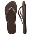 Havaianas Slim Metal Logo Dark Brown [sz:35-36]