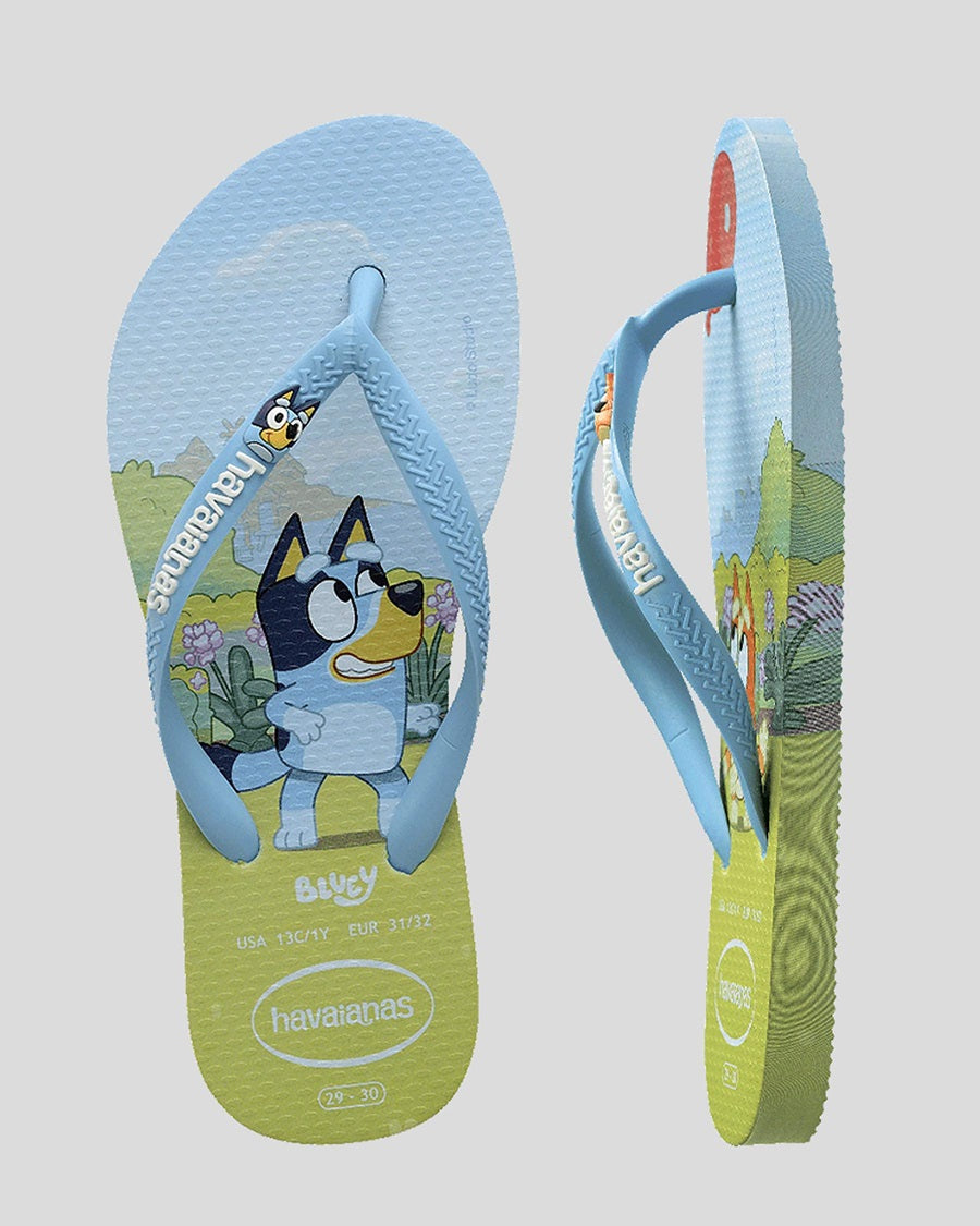 Havaianas Kids Slim Bluey Thongs [sz:23-24]