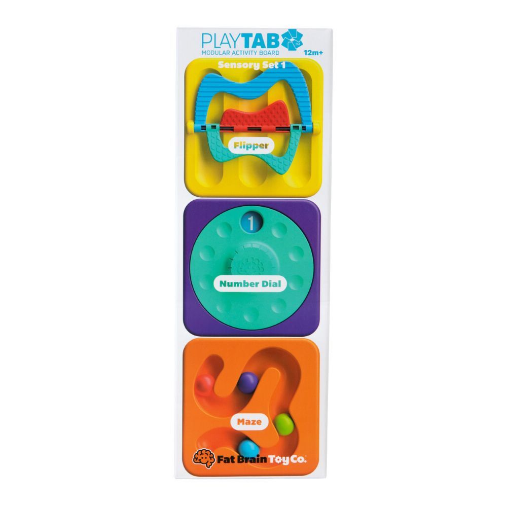 Fat Brain Playtab Sensory Set 1 (flipper, Number Dial, Maze)