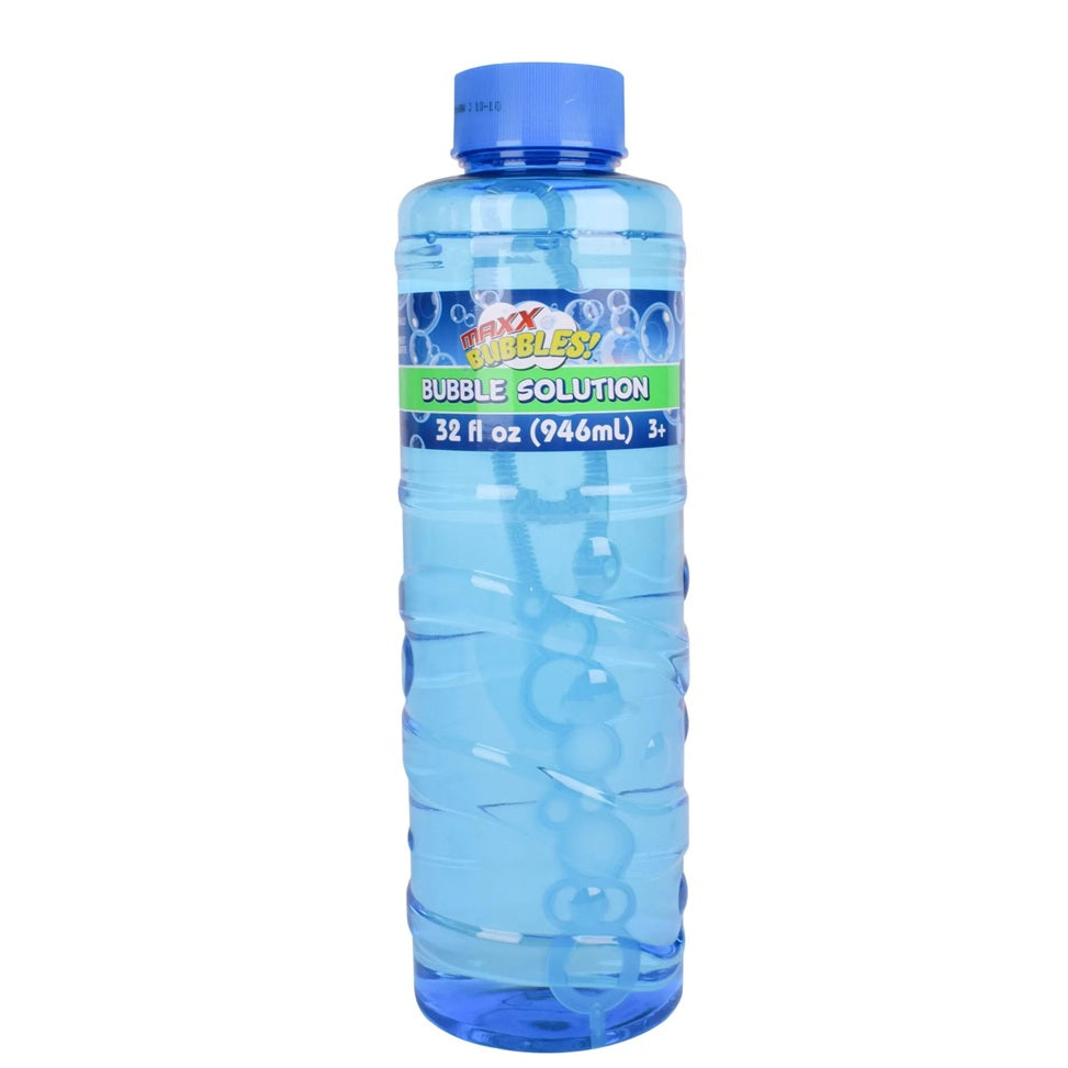 Maxx Bubbles Bubble Solution Refill Bottle (large 32oz) Assorted Colours