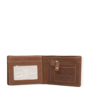 Cenzoni Mens Leather Wallet Tan 3