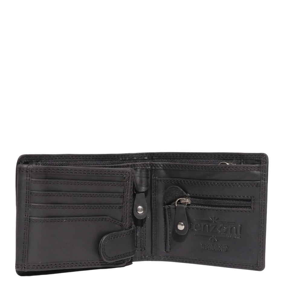 Cenzoni Mens Leather Wallet Black 3