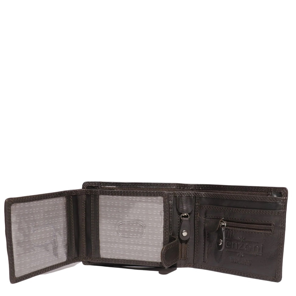 Cenzoni Mens Leather Wallet Brown