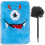 Load image into Gallery viewer, Mad Ally Fluffy Notebook - Blue Monster
