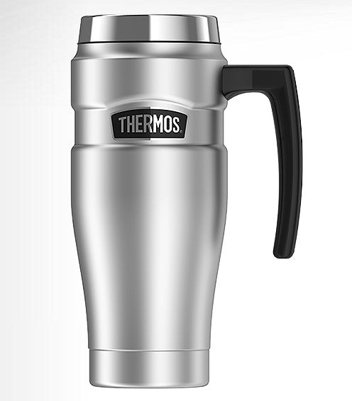 Thermos Stainless King Vacuum Insultated Travel Mug 470ml [clr:stainless Steel]