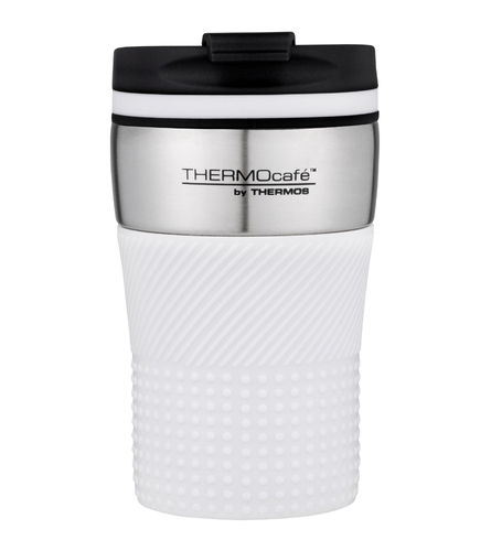 Thermos 200ml ThermocafÉ Vacuum Insulated Coffee Tumbler White