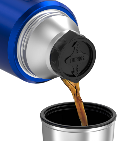 Thermos 1.2l Stainless King Stainless Steel Vacuum Insulated Flask [clr:royal Blue]