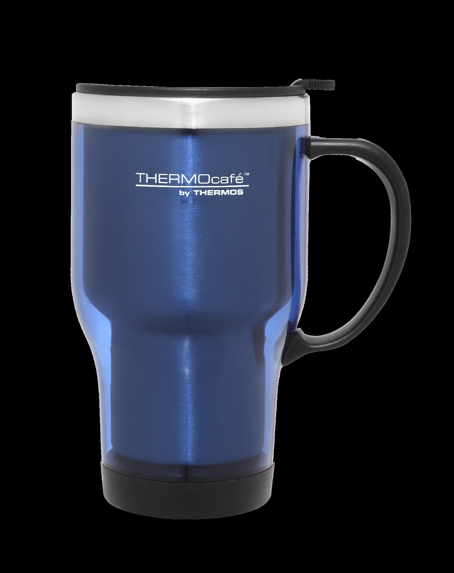 Thermos 470ml ThermocafÉ Double Wall Travel Mug [clr:blue]
