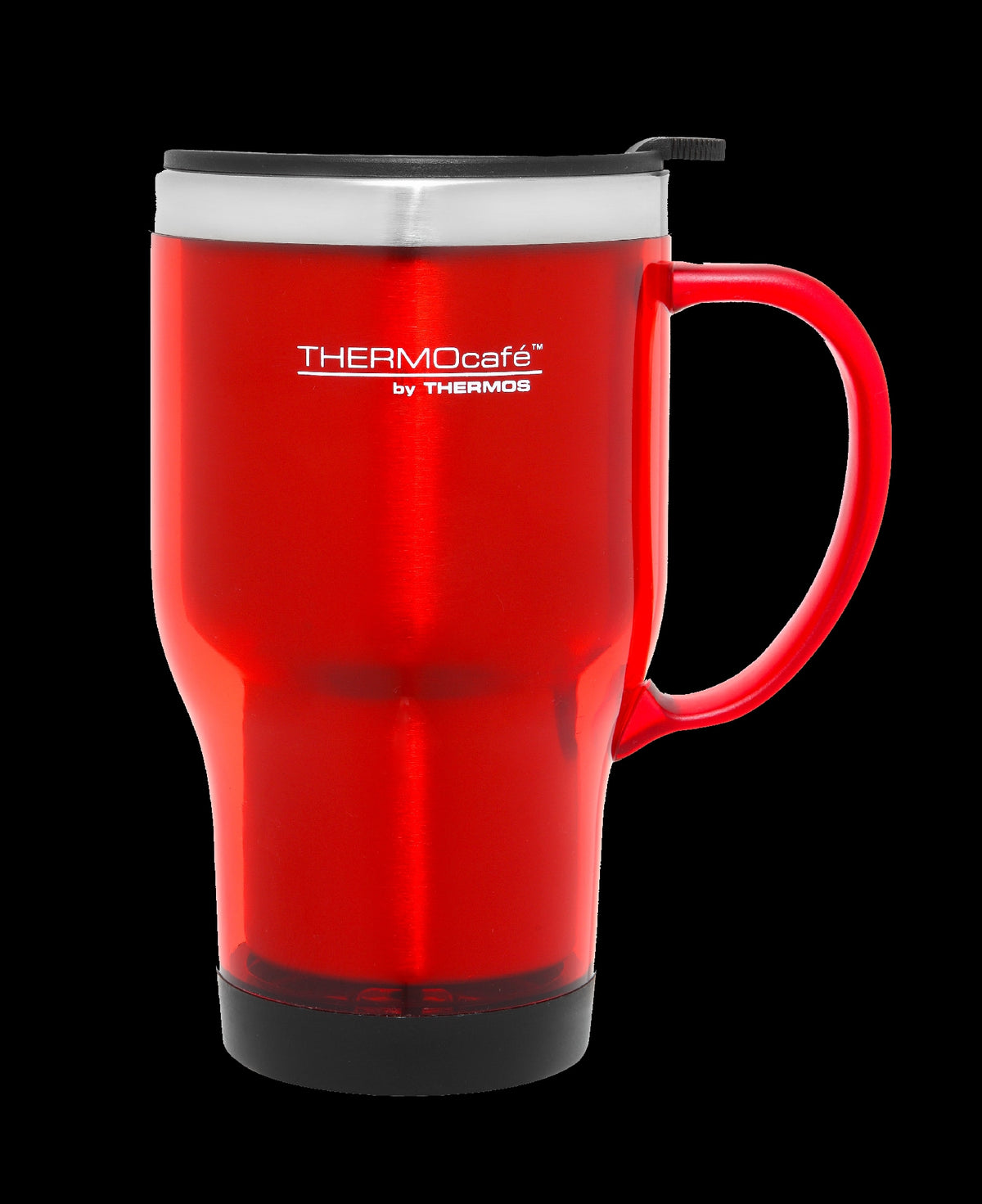 Thermos 470ml ThermocafÉ Double Wall Travel Mug [clr:red]