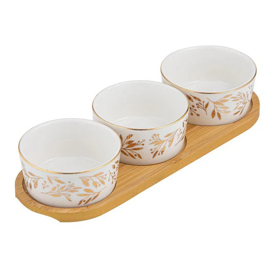 Ladelle Comet 4pc Bowl & Tray Set