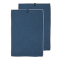 Ladelle Mega Waffle Microfibre Navy 2pk Kitchen