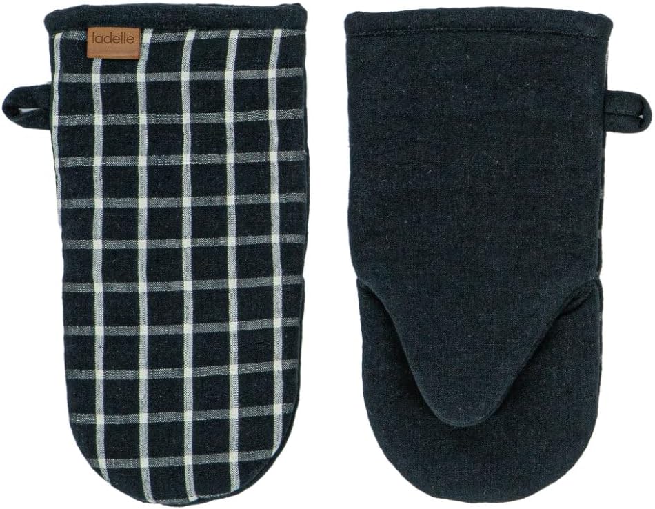 Ladelle Hemingway Black 2pk Baker's Oven Mitt