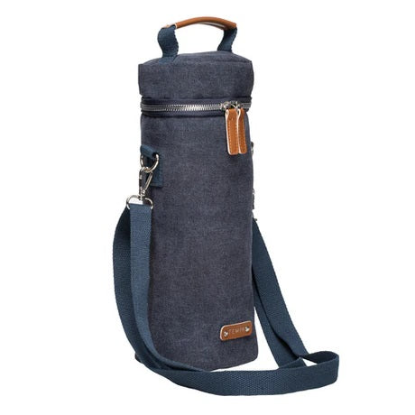 Tempa Kayce Navy Insulated Single Wine Bag