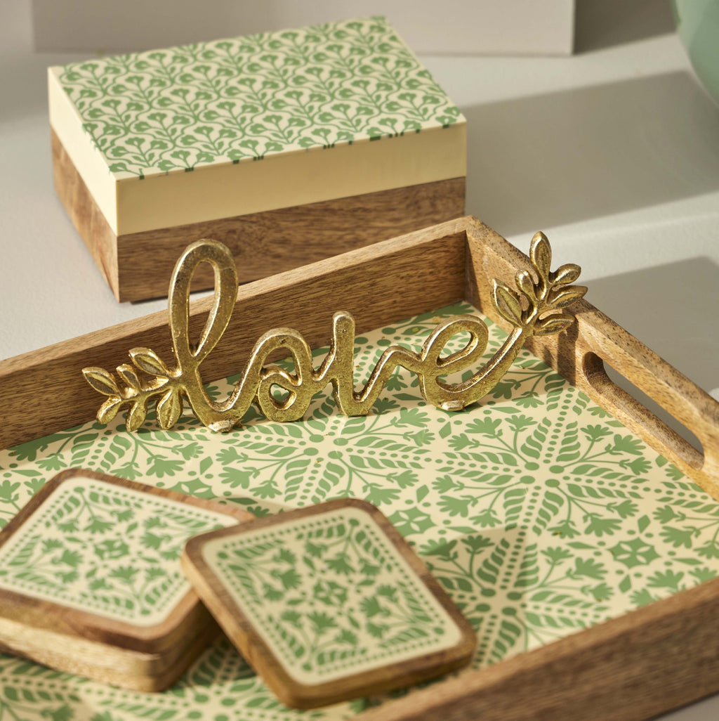 Pilbeam Living Love Sculpture Gold