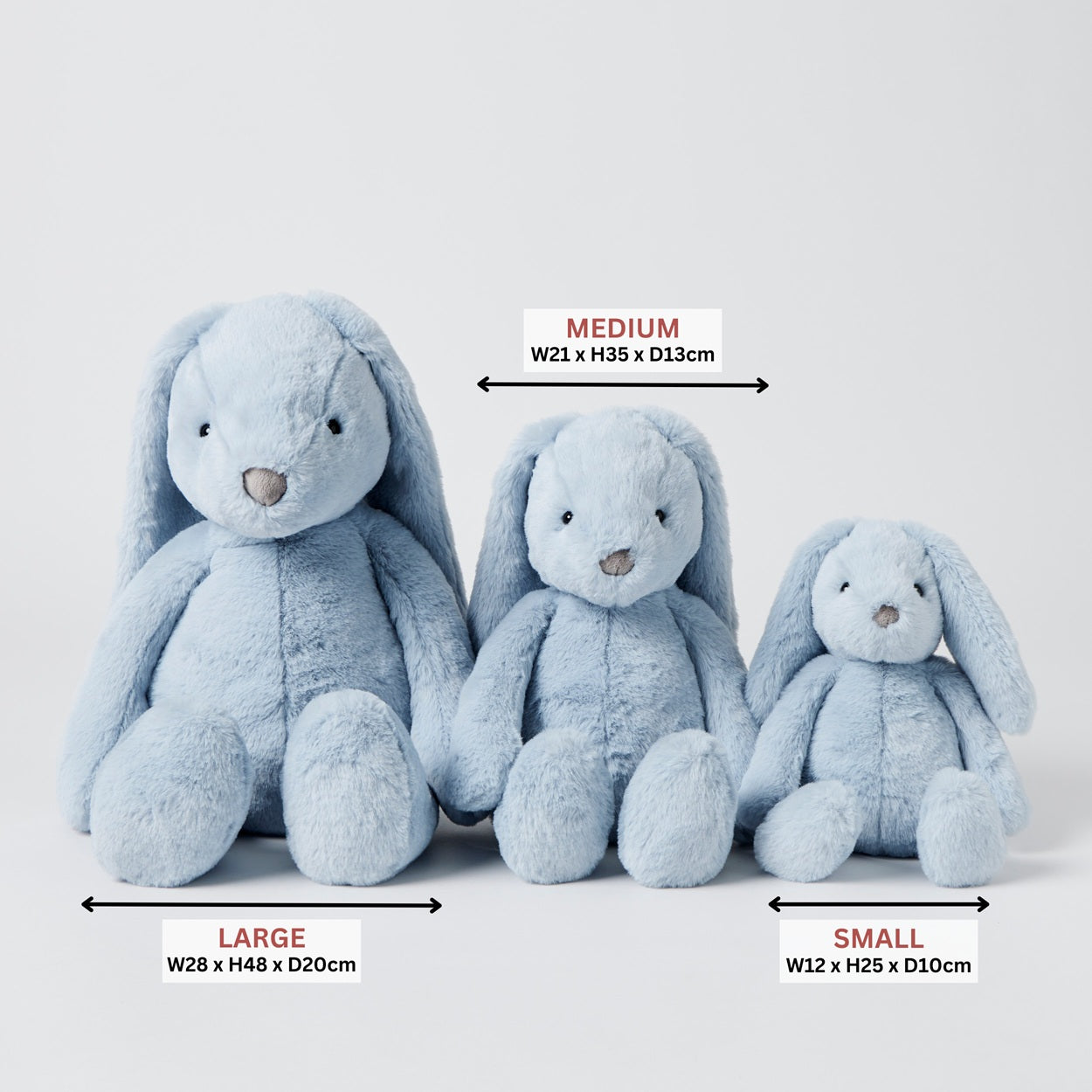 Jiggle & Giggle Pale Blue Bunny Large