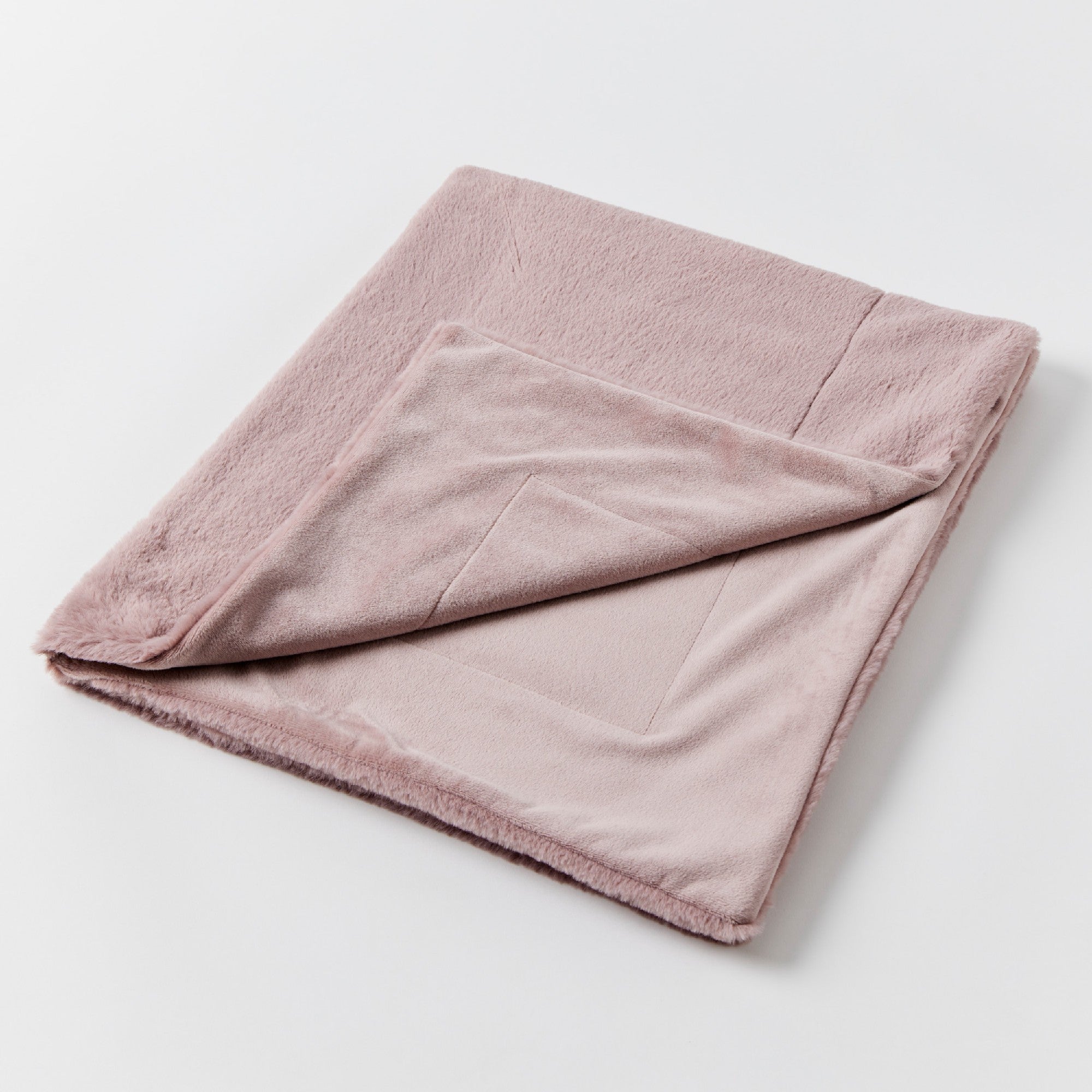 Jiggle & Giggle Inka Faux Fur Baby Blanket - Mauve