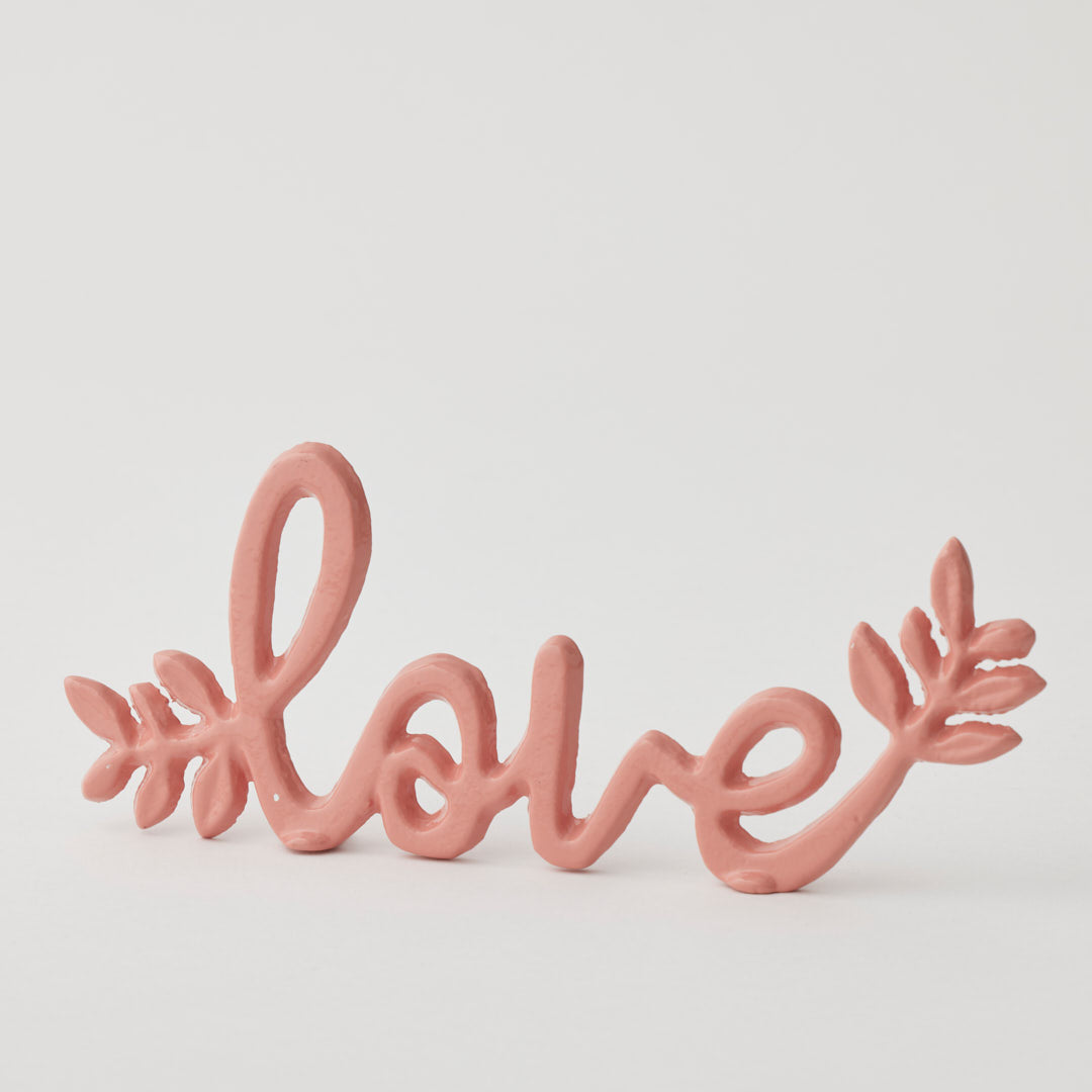 Pilbeam Living Love Sculpture Pink