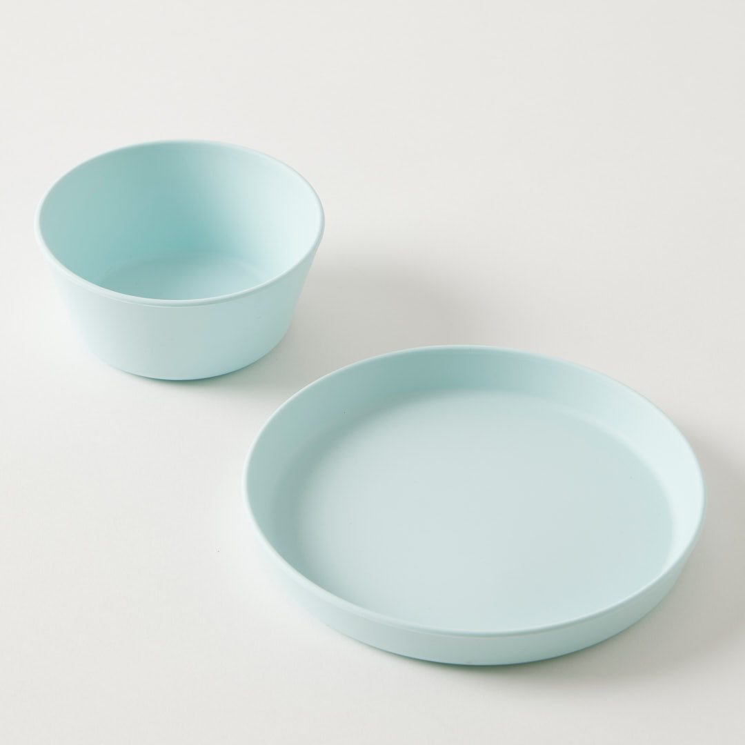 Jiggle & Giggle Riley Silicone Dining Set Of 2 Blue