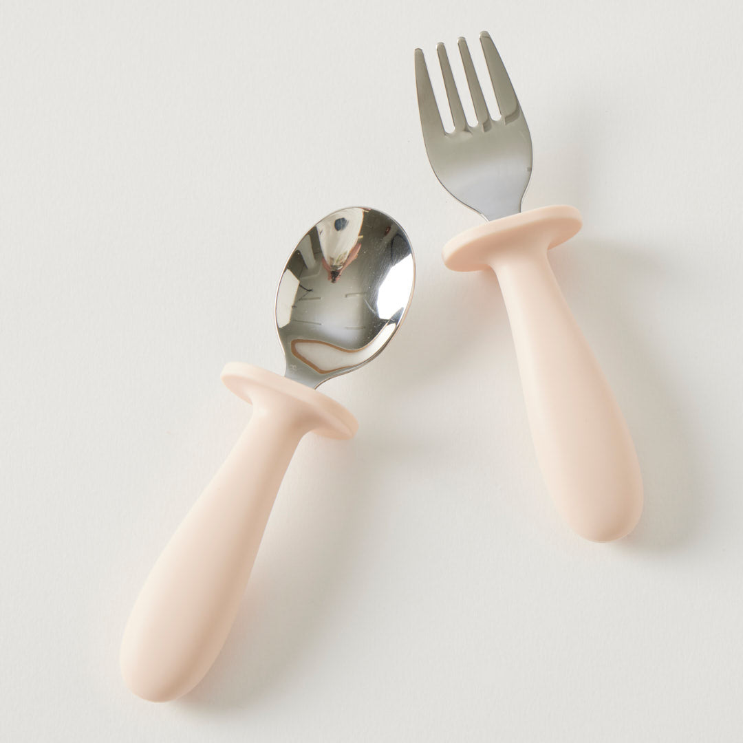 Jiggle & Giggle Riley Cutlery Set Peach