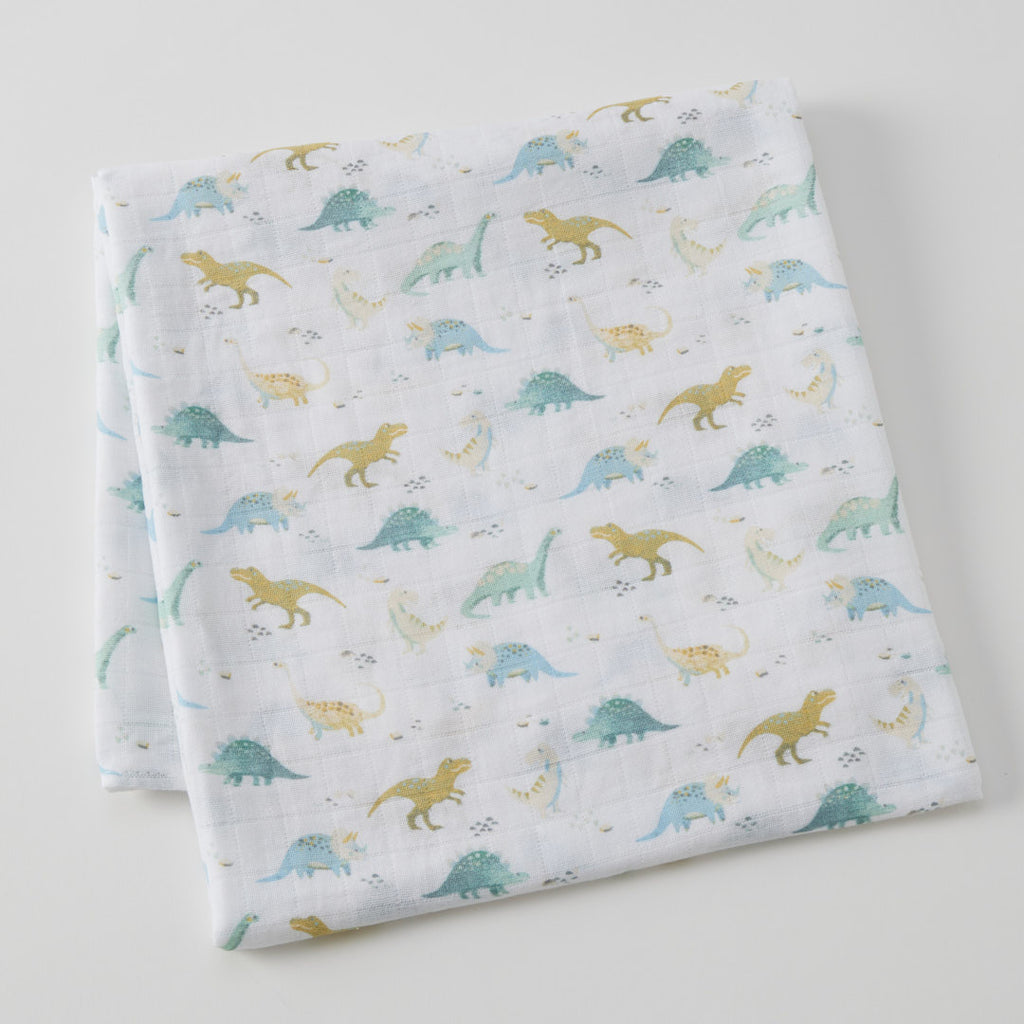 Jiggle & Giggle Dallying Dinosaurs Muslin Wrap