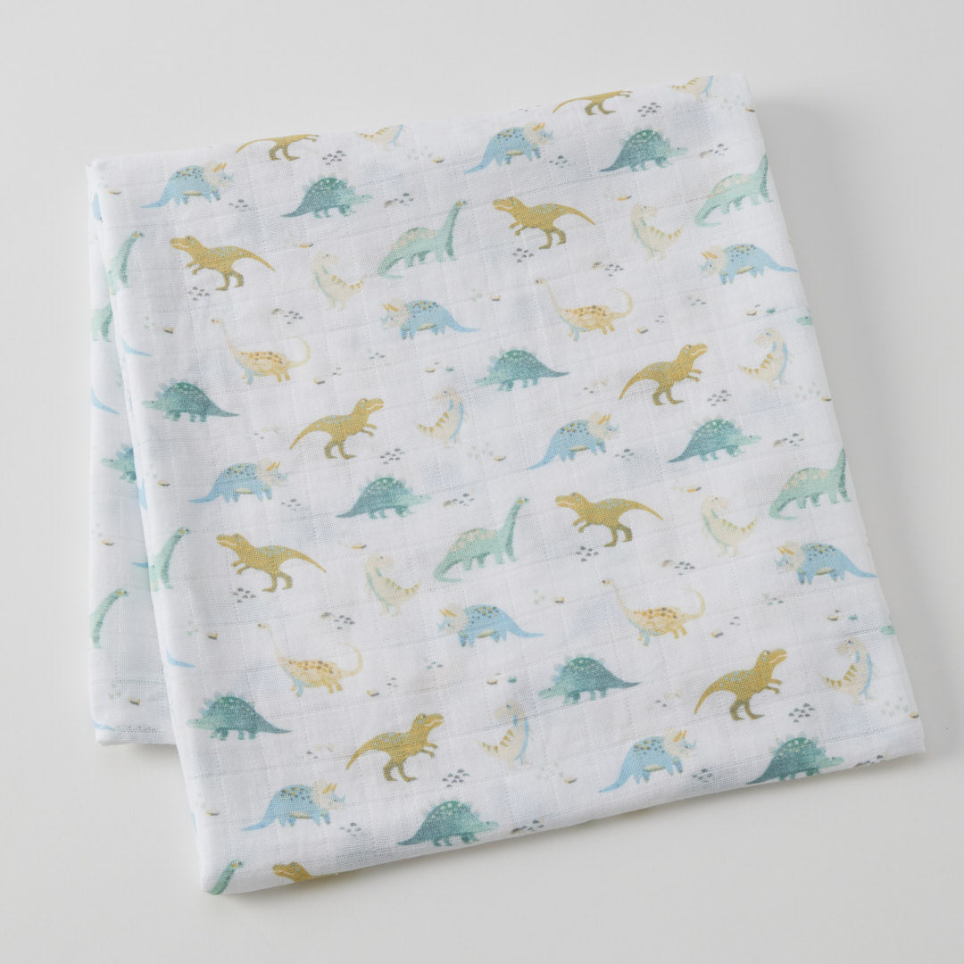 Jiggle & Giggle Dallying Dinosaurs Muslin Wrap