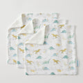 Jiggle & Giggle Dallying Dinosaurs Face Washer Set Of 3