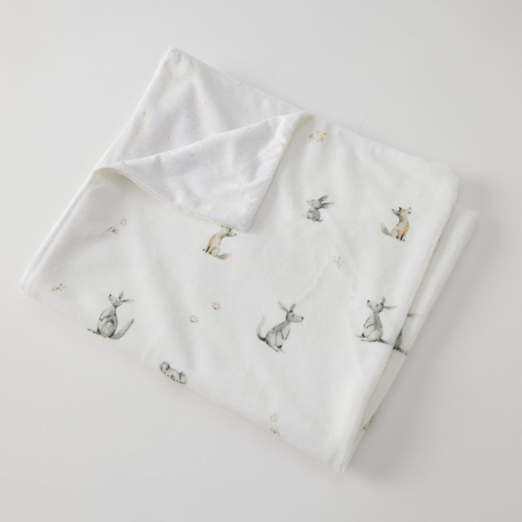 Jiggle & Giggle Little Aussie Critters Soft Fleece Blanket