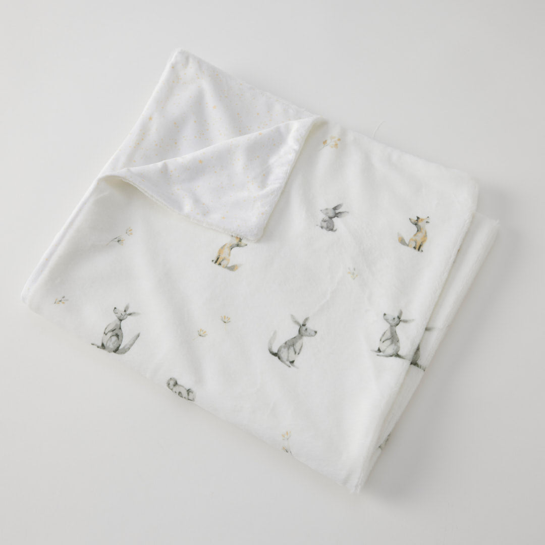 Jiggle & Giggle Little Aussie Critters Soft Fleece Blanket