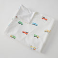 Jiggle & Giggle Trucking Along Soft Fleece Blanket