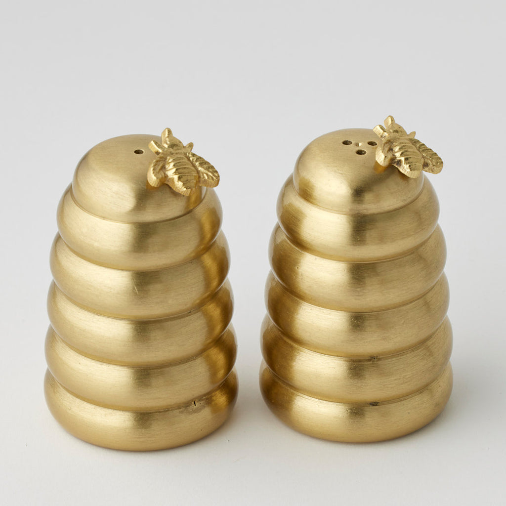 Pilbeam Living Bee Salt & Pepper Shakers Set Of 2