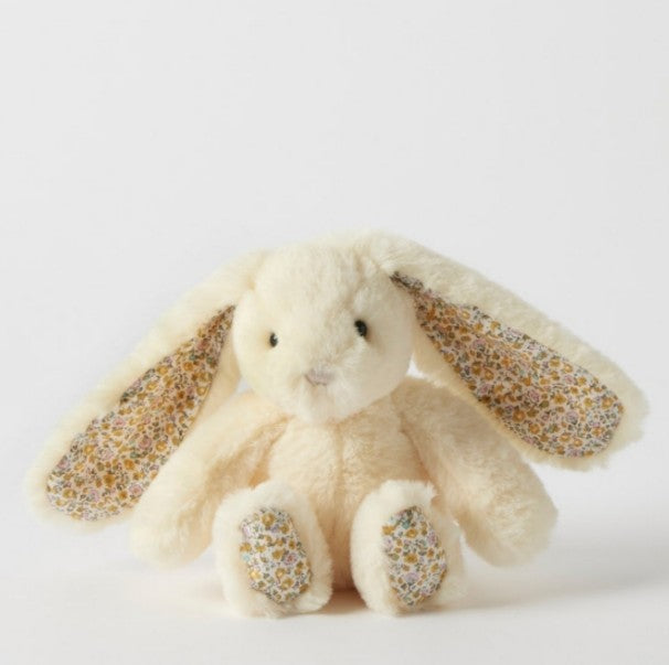 Jiggle & Giggle Floral Lemon Bunny Rattle