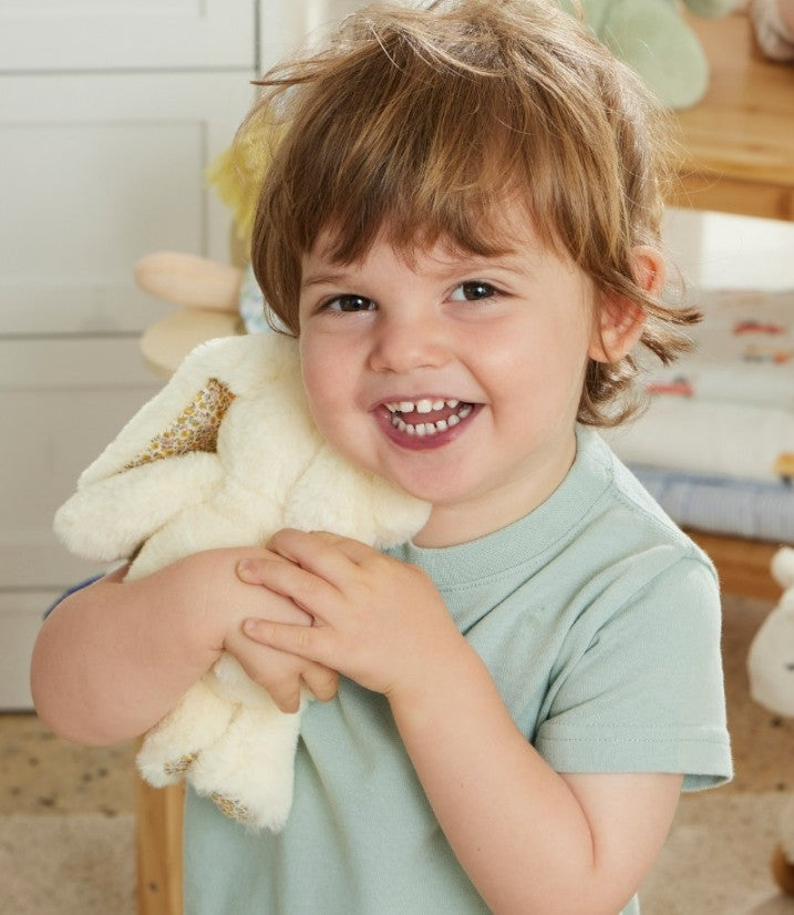 Jiggle & Giggle Floral Lemon Bunny Rattle