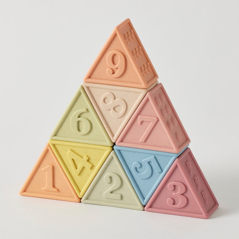 Jiggle & Giggle Eco-friendly Triangle Counting Stacker