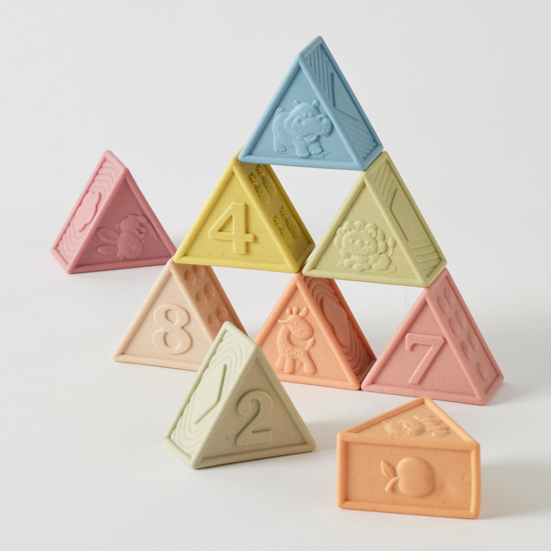 Jiggle & Giggle Eco-friendly Triangle Counting Stacker